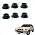 Kit Arruela Do Quebra Vento Do Gol Quadrado Gts Gti Cl 6un - Imagem 1
