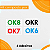 Kit Adesivos Parabrisa Ok8, Ok7, Ok6, Okr Qualidade - Imagem 2