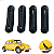 Kit 4 Borrachas Suporte Parachoque Fusca 79 A 94 Guarnição - Imagem 1