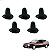 Bucha Grade Frontal Radiador Gol Gts Gti Quadrado - Imagem 1