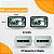 Kit Farol De Milha Retangular Universal Com Capas Cibie Branca - Imagem 2