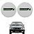 Capa Farol Milha Lucas Rossi Gol Gti Gts Fusca Escort Xr3 - Branco - Imagem 1