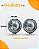 Par Farol Milha Auxiliar Redondo Gol Fusca Voyage Transparente - Imagem 2