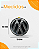 Emblema Grade Tampa Porta Malas Logo Volkswagen Gol G3 Bola 99 00 01 A 05 Preto E Prata - Imagem 3