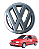 Emblema Logotipo para Grade Frontal Dianteira Brilhante Cromado Volkswagen Gol G2 Bola - Imagem 1