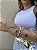 Pulseira baguete • folheado a prata - Imagem 1