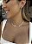 Choker baguete cristal • folheado a prata - Imagem 1