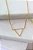 Choker aro triângulo • folheado a ouro - Imagem 1