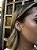Brinco trevo liso • folheado a prata - Imagem 1