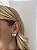 Brinco mini leque • folheado a ouro - Imagem 1