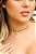 Choker trevinho preto • folheado a prata - Imagem 2
