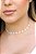 Choker borboleta branca • folheado a prata - Imagem 2