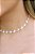 Choker borboleta branca • folheado a prata - Imagem 3