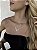 Colar V liso • folheado a ouro - Imagem 1