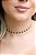 Choker trevinho preto • folheado a ouro - Imagem 1