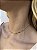 Choker pedra oval • folheado a ouro - Imagem 1