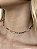 Choker baguete colorida • folheado a ouro - Imagem 1