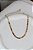 Choker baguete colorida • folheado a ouro - Imagem 1