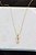 Colar filha vestido cristal • folheado a ouro - Imagem 1
