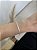 Pulseira fita brilhos • folheado a prata - Imagem 3