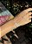 Pulseira fita gotinhas • folheado a prata - Imagem 2