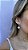 Argola trevo branco • folheado a ouro - Imagem 2