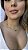 Choker 5 trevo verde • folheado a ouro - Imagem 2