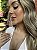 Choker 1 trevo azul acqua • folheado a ouro - Imagem 1