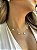Choker 5 trevo azul acqua • folheado a ouro - Imagem 3