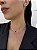 Choker 1 trevo chaton preto • folheado a prata - Imagem 2