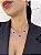 Choker 5 trevo chaton preto • folheado a prata - Imagem 3