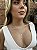 Colar trevo cristal • folheado a ouro - Imagem 3
