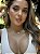 Choker 5 trevo branco • folheado a ouro - Imagem 3