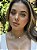 Choker 5 trevo branco • folheado a ouro - Imagem 4