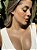 Choker 1 trevo branco • folheado a ouro - Imagem 3