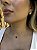 Choker coração preto • folheado a ouro - Imagem 4