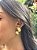 Brinco leque torcido • folheado a ouro - Imagem 3