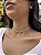 Choker tifany trevo branco • folheado a prata - Imagem 1