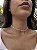 Choker tifany trevo branco • folheado a prata - Imagem 3