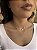 Choker 1 trevo rosa • folheado a prata - Imagem 2