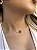 Choker 1 trevo marrom GRANDE • folheado a ouro - Imagem 1