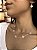 Choker 5 trevo rosa • folheado a prata - Imagem 1
