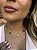 Choker 5 trevo marrom GRANDE • folheado a ouro - Imagem 2