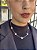 Choker 5 trevo Nude • folheado a prata - Imagem 2