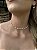 Choker trevos coloridos • folheado a prata - Imagem 2