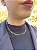 Choker medalhas rendada • folheado a ouro - Imagem 1