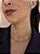 Choker medalhas rendada • folheado a prata - Imagem 1