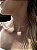 Choker medalhas rendada • folheado a prata - Imagem 1