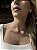 Choker medalhas rendada • folheado a prata - Imagem 2