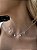 Choker 5 conchas • folheado a prata - Imagem 1
